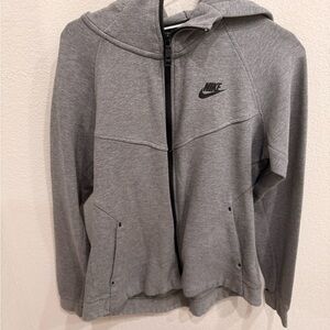 Nike Heather Gray Full-Zip Hoodie